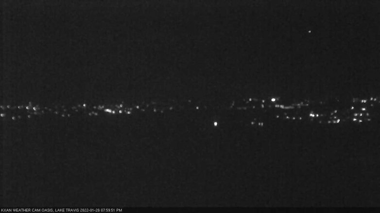 Lake Travis webcam, January 26, 2022 8:00 PM CT