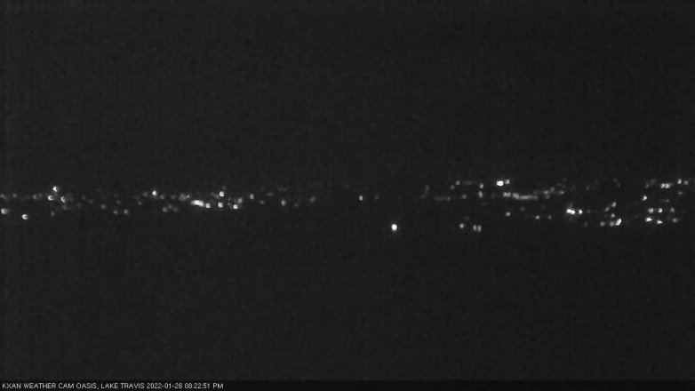 Lake Travis webcam, January 26, 2022 8:25 PM CT