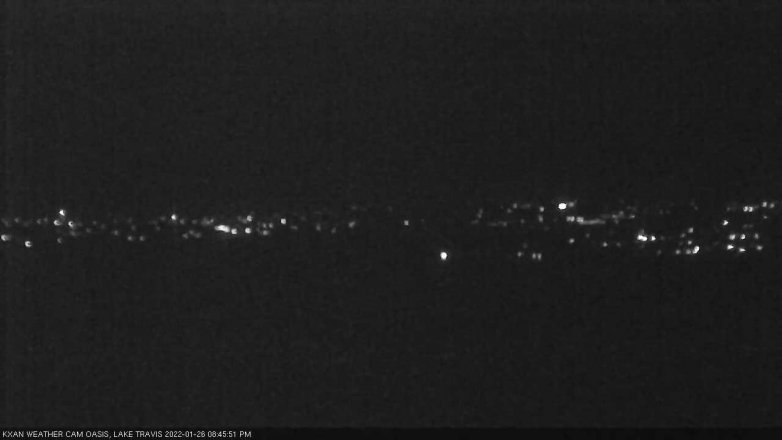 Lake Travis webcam, January 26, 2022 8:45 PM CT