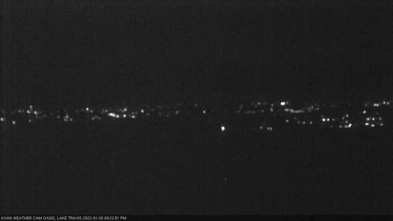 Lake Travis webcam, January 26, 2022 9:25 PM CT