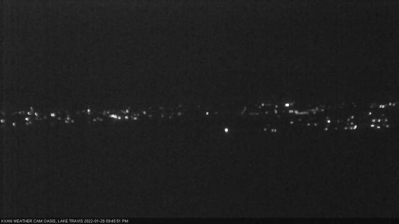 Lake Travis webcam, January 26, 2022 9:45 PM CT