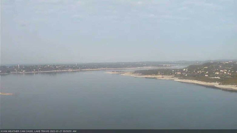 Lake Travis webcam, January 27, 2022 10:00 AM CT