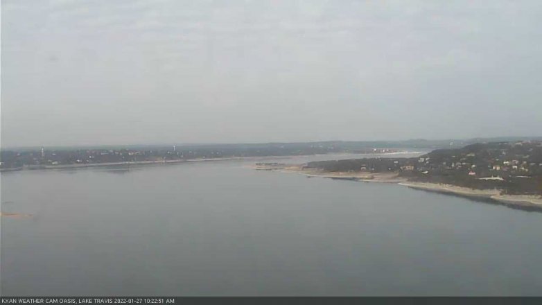 Lake Travis webcam, January 27, 2022 10:25 AM CT