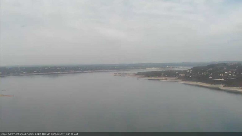 Lake Travis webcam, January 27, 2022 11:00 AM CT