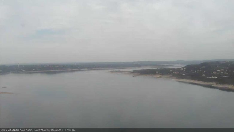 Lake Travis webcam, January 27, 2022 11:25 AM CT