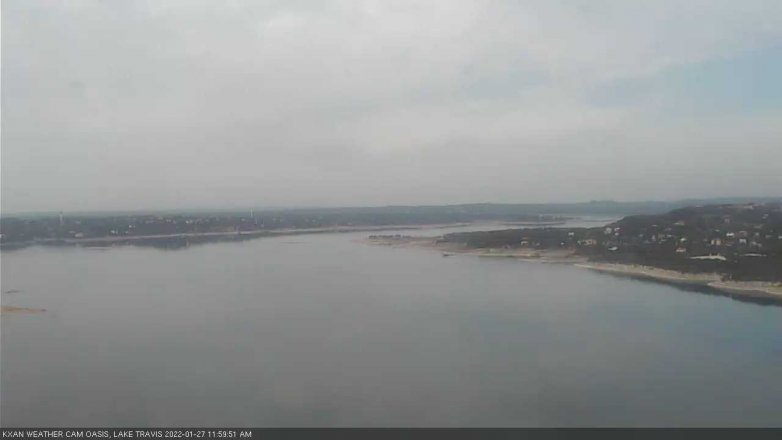 Lake Travis webcam, January 27, 2022 12:00 PM CT