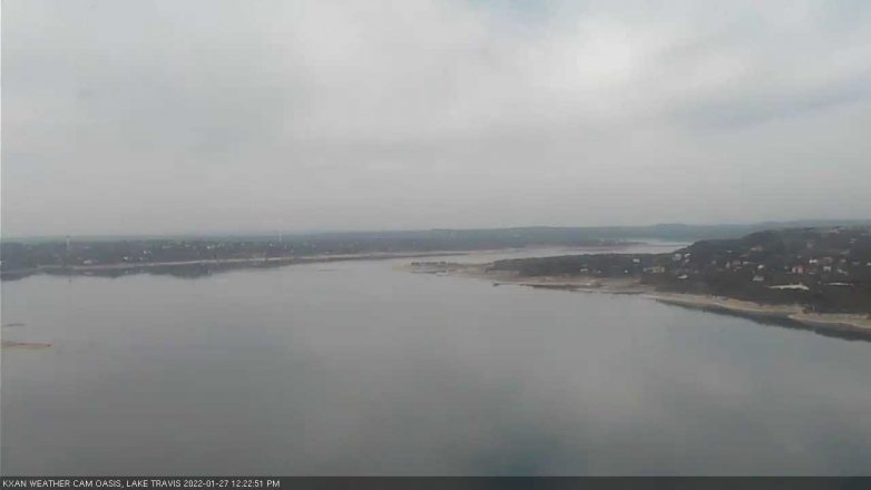 Lake Travis webcam, January 27, 2022 12:25 PM CT