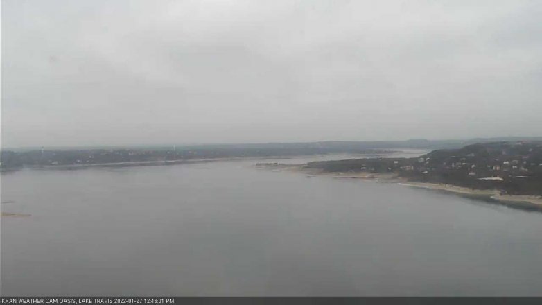 Lake Travis webcam, January 27, 2022 12:45 PM CT