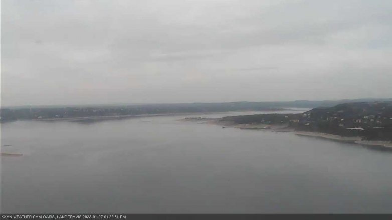 Lake Travis webcam, January 27, 2022 1:25 PM CT