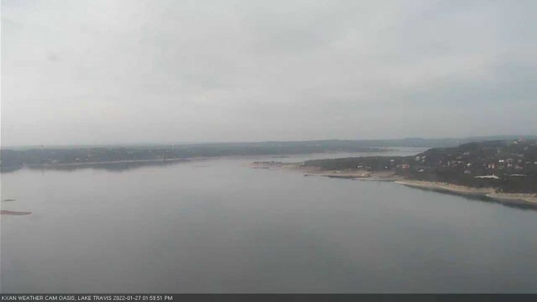 Lake Travis webcam, January 27, 2022 2:00 PM CT