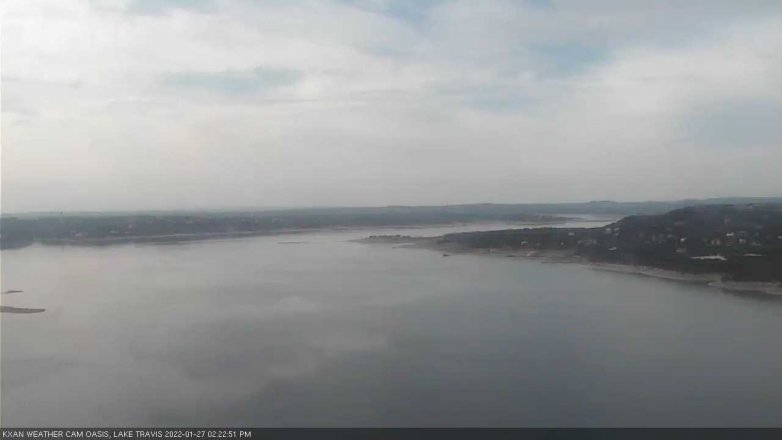 Lake Travis webcam, January 27, 2022 2:25 PM CT
