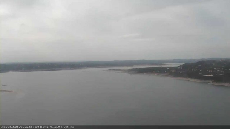 Lake Travis webcam, January 27, 2022 2:45 PM CT