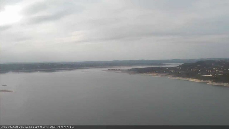 Lake Travis webcam, January 27, 2022 3:00 PM CT
