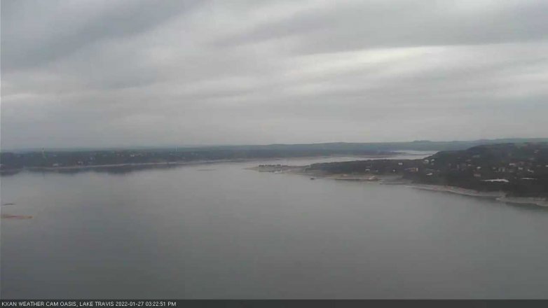 Lake Travis webcam, January 27, 2022 3:25 PM CT