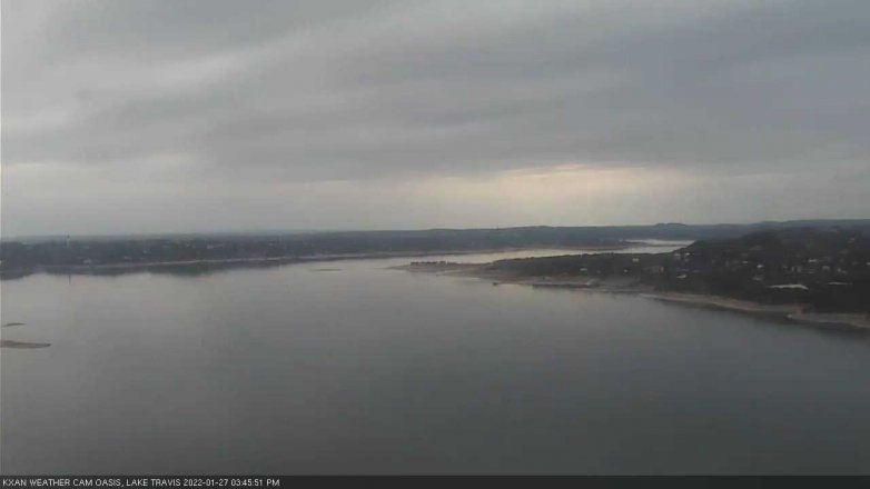Lake Travis webcam, January 27, 2022 3:45 PM CT
