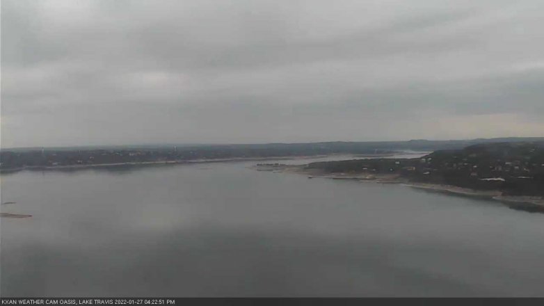 Lake Travis webcam, January 27, 2022 4:25 PM CT