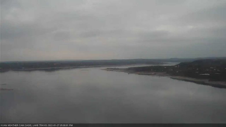 Lake Travis webcam, January 27, 2022 5:00 PM CT