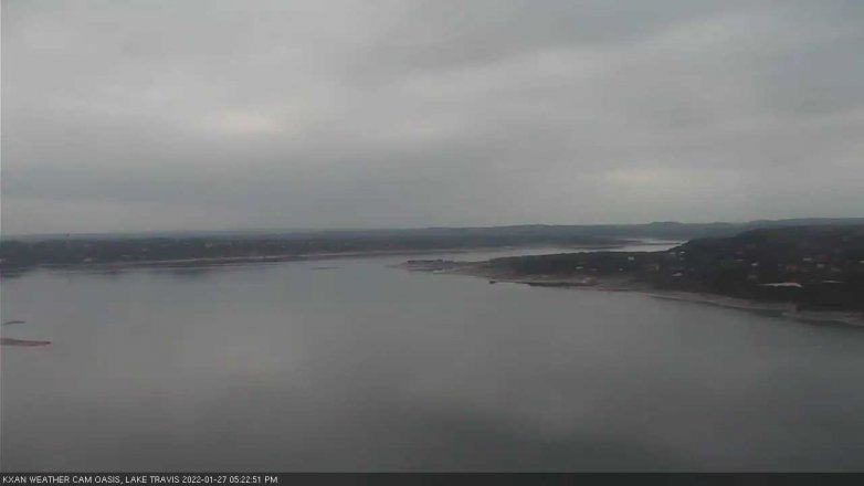 Lake Travis webcam, January 27, 2022 5:25 PM CT