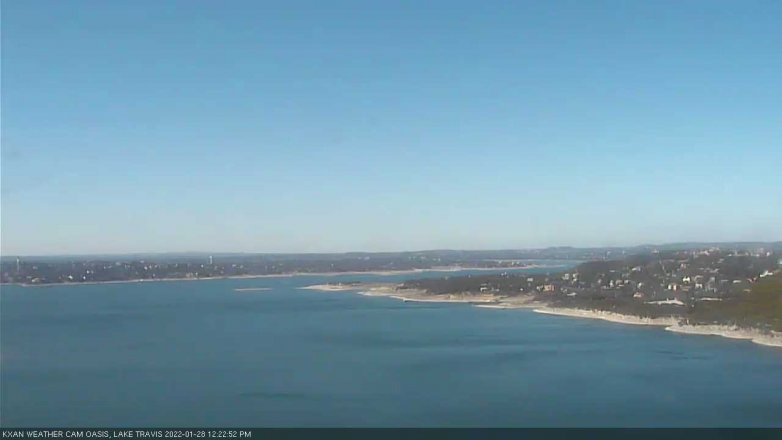 Lake Travis webcam, January 28, 2022 12:25 PM CT