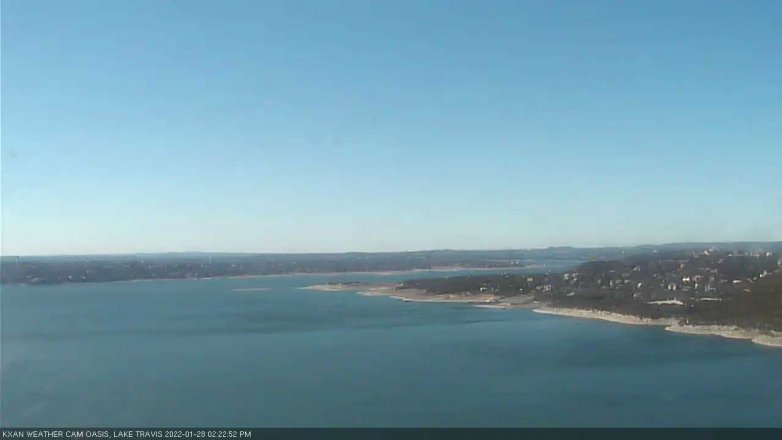 Lake Travis webcam, January 28, 2022 2:25 PM CT