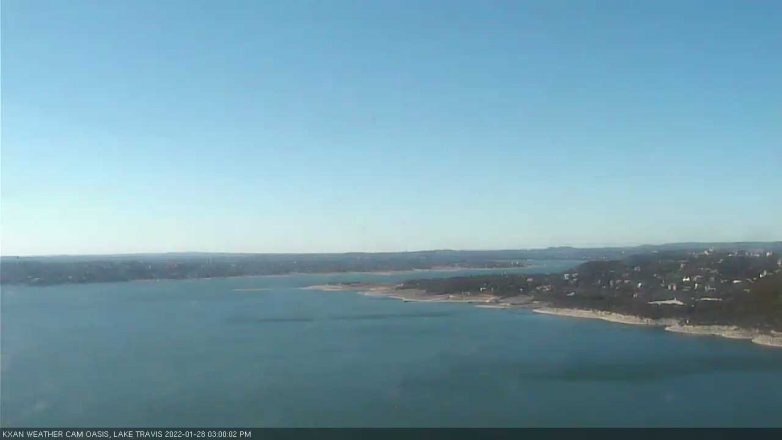 Lake Travis webcam, January 28, 2022 3:00 PM CT