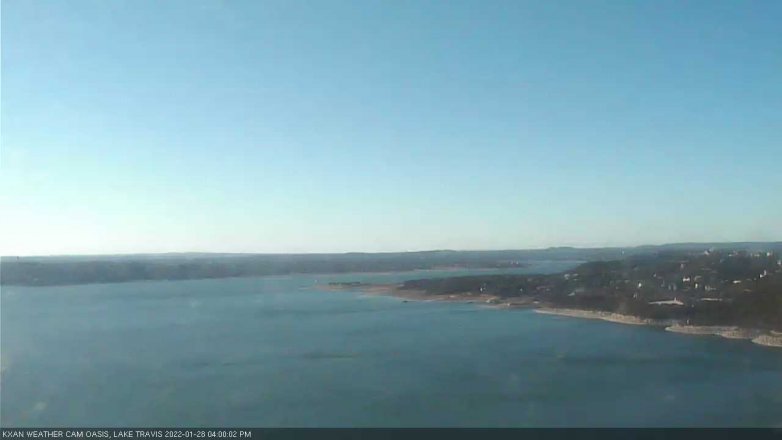 Lake Travis webcam, January 28, 2022 4:00 PM CT