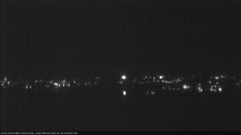 Lake Travis webcam, January 28, 2022 7:45 PM CT