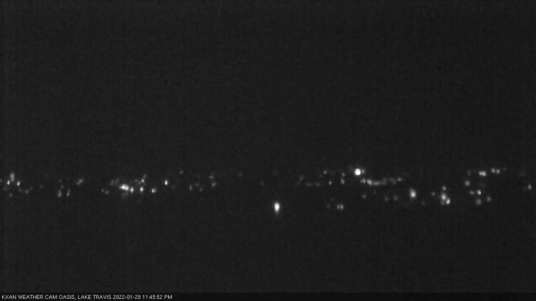 Lake Travis webcam, January 28, 2022 11:45 PM CT