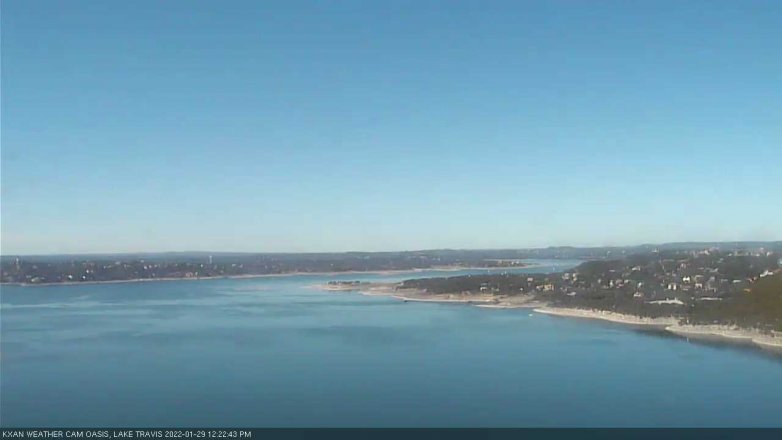Lake Travis webcam, January 29, 2022 12:25 PM CT