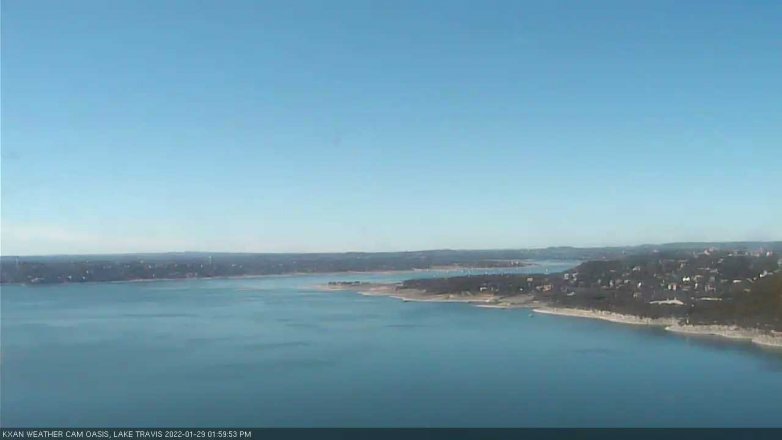 Lake Travis webcam, January 29, 2022 2:00 PM CT