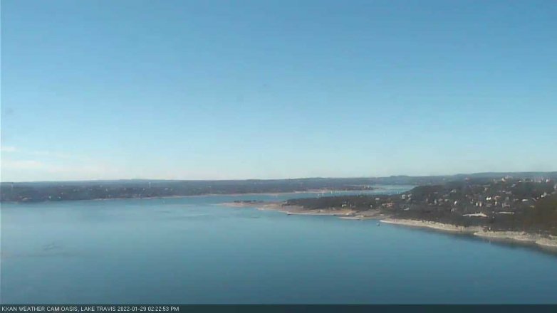 Lake Travis webcam, January 29, 2022 2:25 PM CT