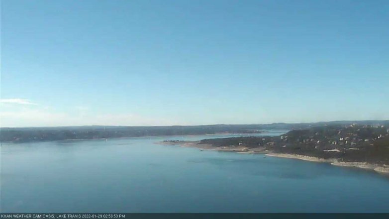 Lake Travis webcam, January 29, 2022 3:00 PM CT