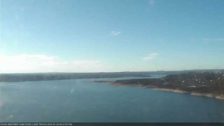 Lake Travis webcam, January 29, 2022 4:25 PM CT