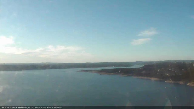 Lake Travis webcam, January 29, 2022 5:00 PM CT