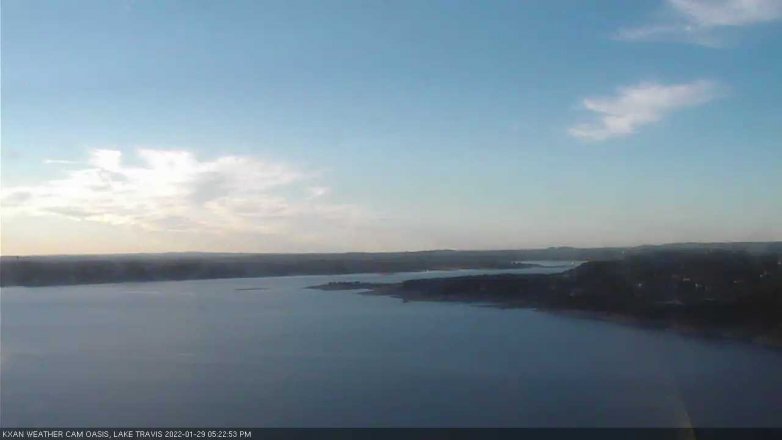 Lake Travis webcam, January 29, 2022 5:25 PM CT
