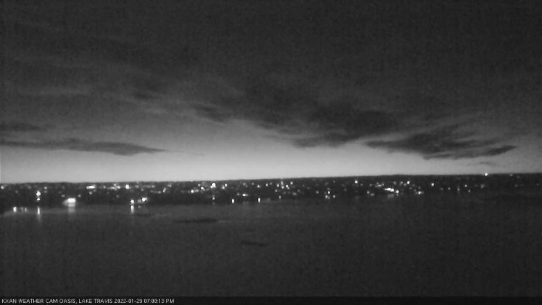 Lake Travis webcam, January 29, 2022 7:00 PM CT