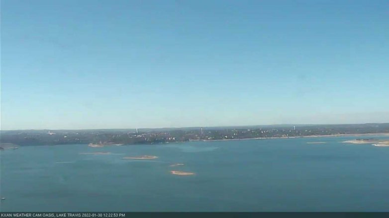 Lake Travis webcam, January 30, 2022 12:25 PM CT