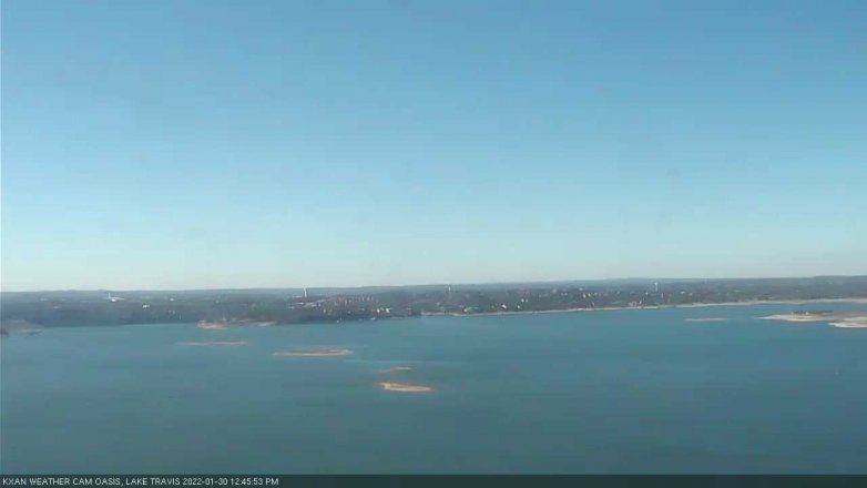 Lake Travis webcam, January 30, 2022 12:45 PM CT