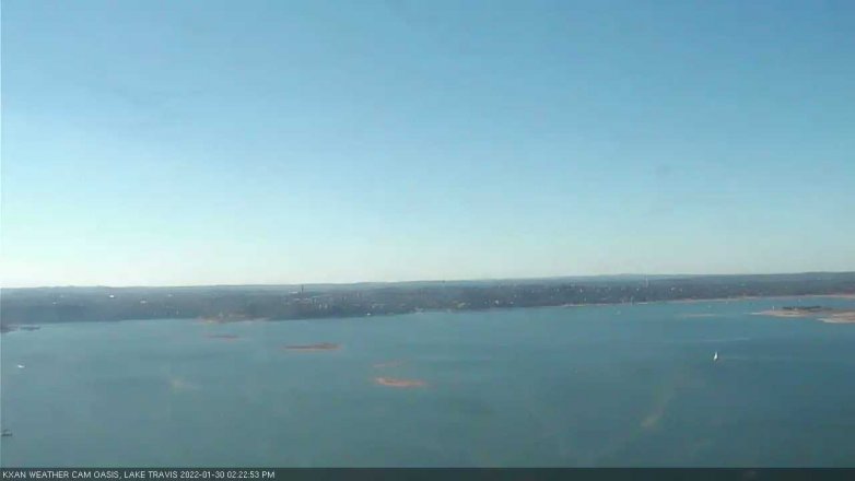 Lake Travis webcam, January 30, 2022 2:25 PM CT