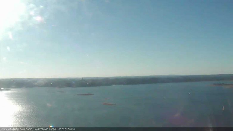 Lake Travis webcam, January 30, 2022 4:00 PM CT
