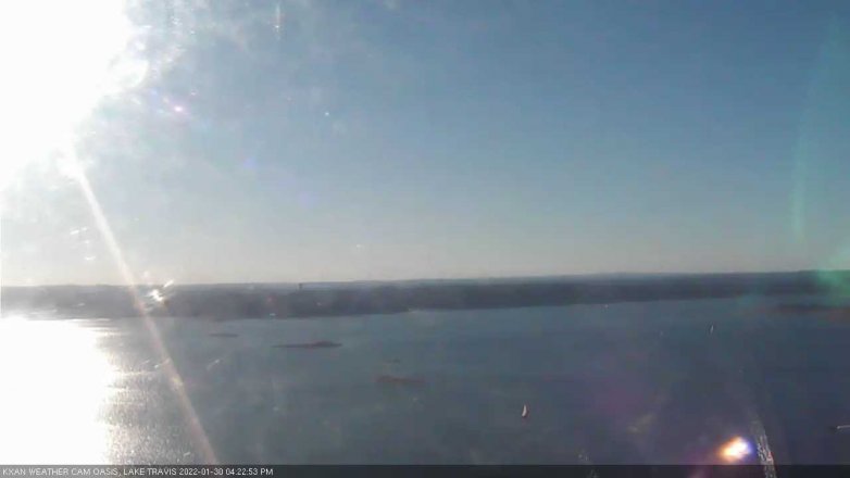 Lake Travis webcam, January 30, 2022 4:25 PM CT