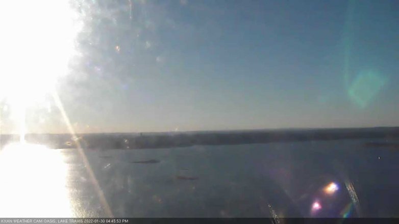 Lake Travis webcam, January 30, 2022 4:45 PM CT