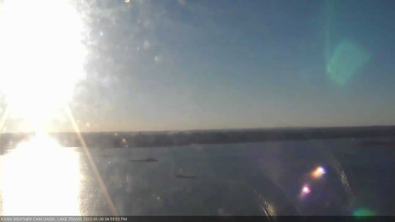 Lake Travis webcam, January 30, 2022 5:00 PM CT