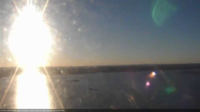 Lake Travis webcam, January 30, 2022 5:25 PM CT