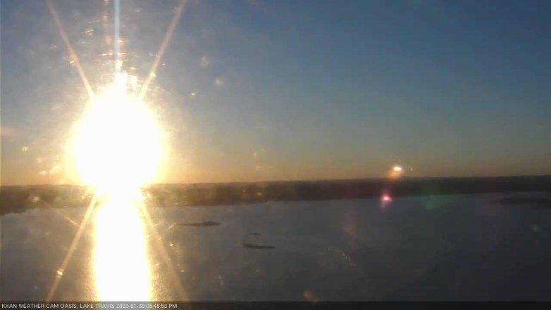 Lake Travis webcam, January 30, 2022 5:45 PM CT