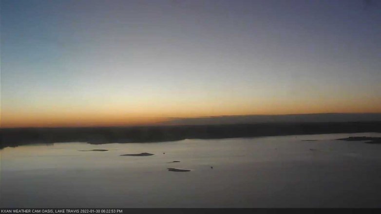 Lake Travis webcam, January 30, 2022 6:25 PM CT