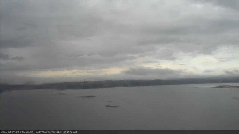 Lake Travis webcam, January 31, 2022 9:45 AM CT