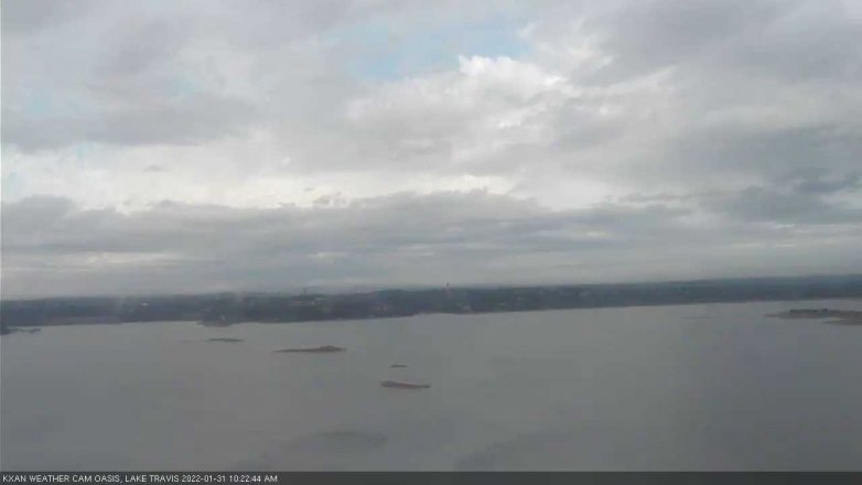 Lake Travis webcam, January 31, 2022 10:25 AM CT