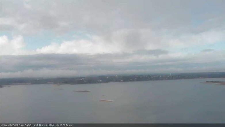 Lake Travis webcam, January 31, 2022 11:00 AM CT