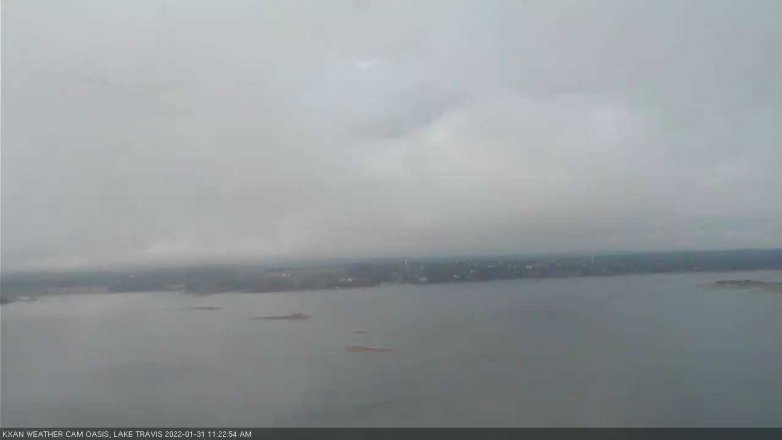 Lake Travis webcam, January 31, 2022 11:25 AM CT